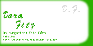 dora fitz business card